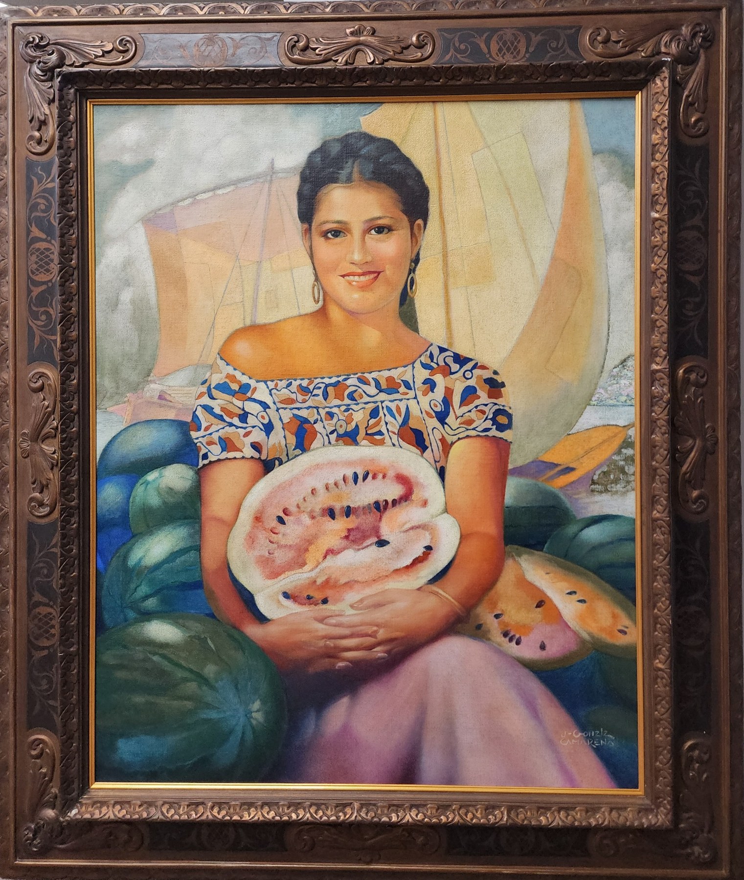 Jorge Gonzalez Camarena painting