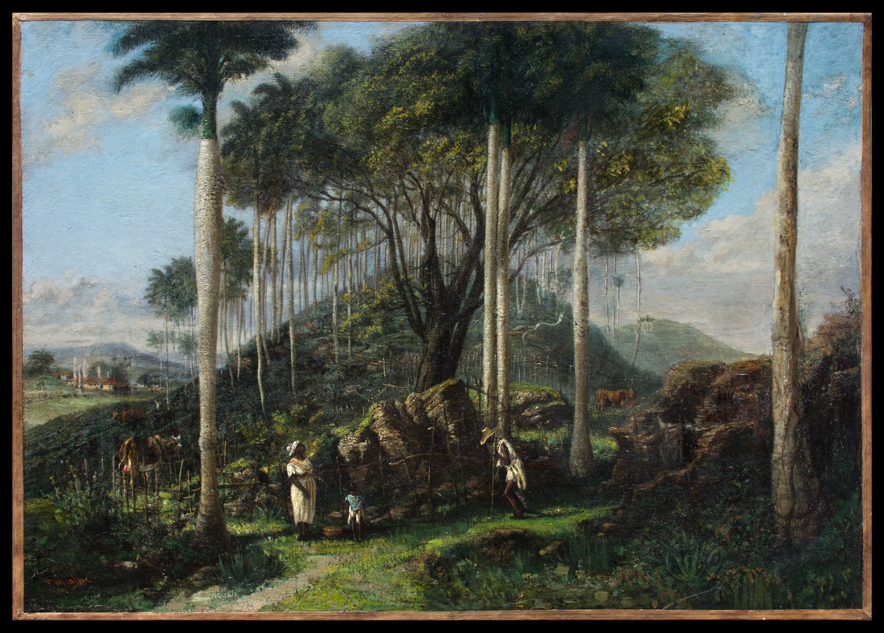 Previously sold oil on canvas by Frédéric Mialhe